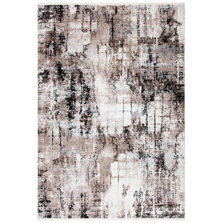 Safavieh 3 x 5 ft. Lilypond 808A Power Loomed Rectangle Area Rug Ivory & Grey LLP808A-3